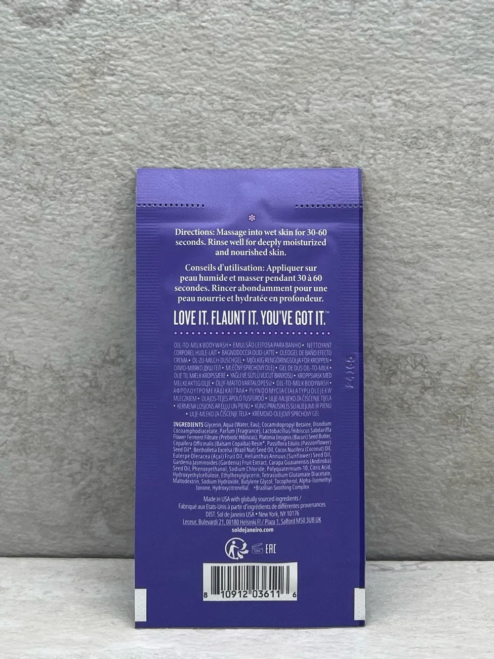 🫧 $2 Sol de Janeiro Delicia Drench Shower Oil Sachet
